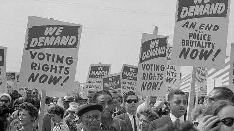 “What did people risk trying to get voting rights?”