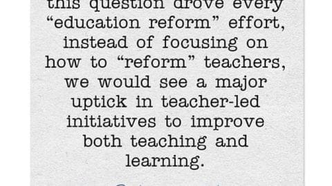 Response: Dos & Don’ts of Implementing New Ideas in Education