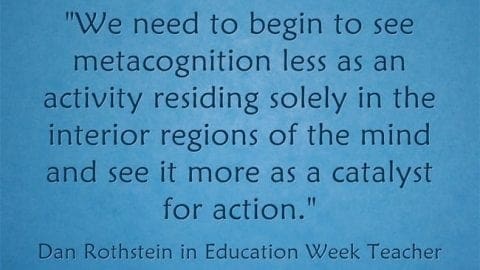 Response: Metacognition Is a ‘Catalyst for Action’